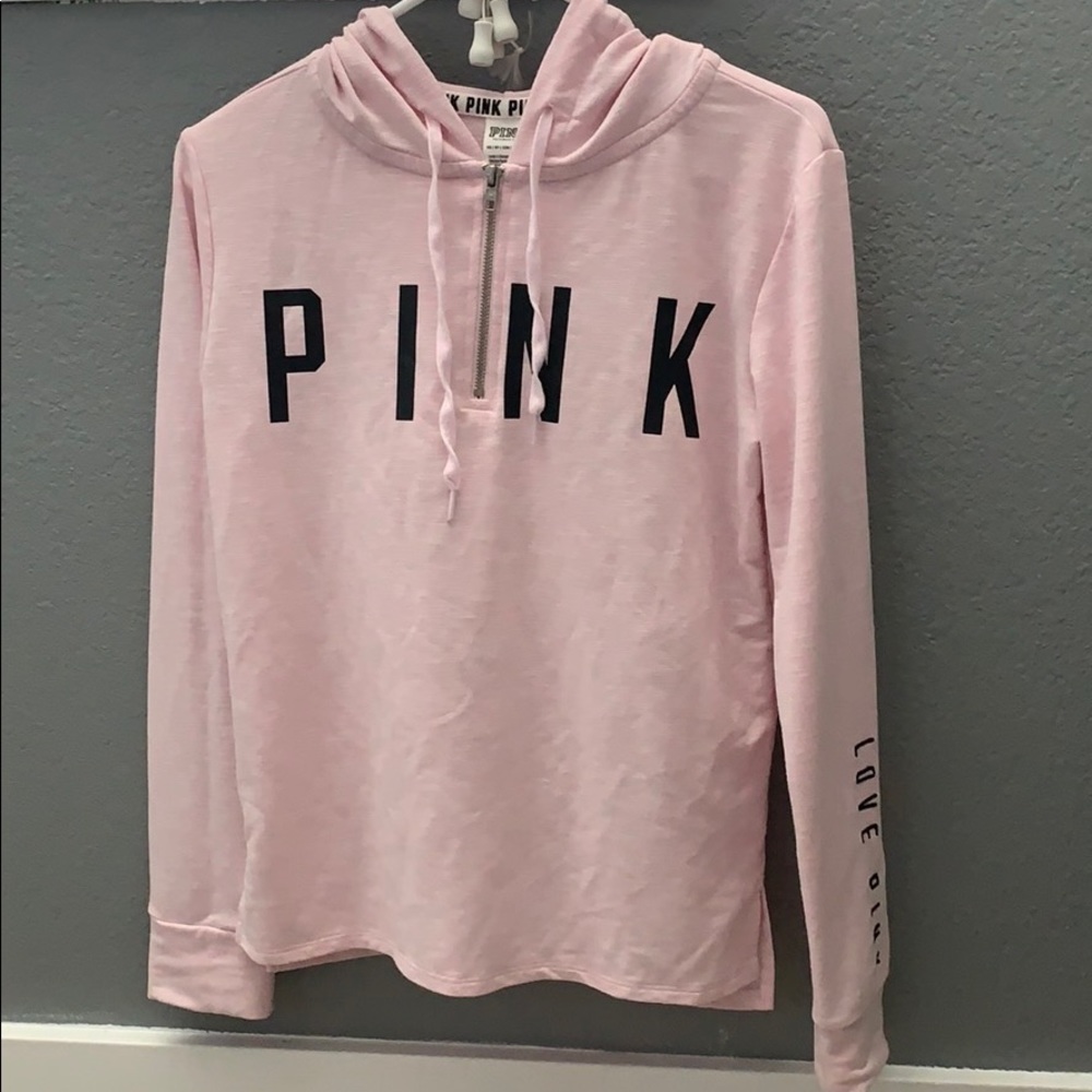 Light pink half-zip